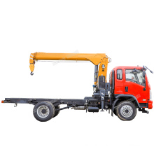 6.3 ton truck crane mounted with foldable arms for sale